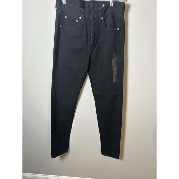 American Eagle Outfitters Denim - American Eagle Black Skinny Jeans High Waisted Button Fly Size 2 X-Long 1662-001